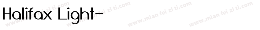 Halifax Light字体转换